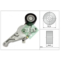 Celiņsiksnas spriegotājrullis INA 534 0151 10, VKM-31054