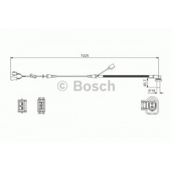 Riteņu griešanās ātrumdevējs Triscan 0 986 594 002,...