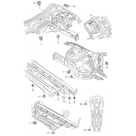 Audi A4 B8 nosegs L 8K0803593