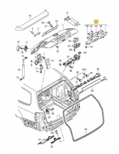 VW Passat 05-10 numura apgaismes remkomplekts...