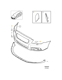 Volvo V70 08- luktura mazgātāja vāciņš L 39883045