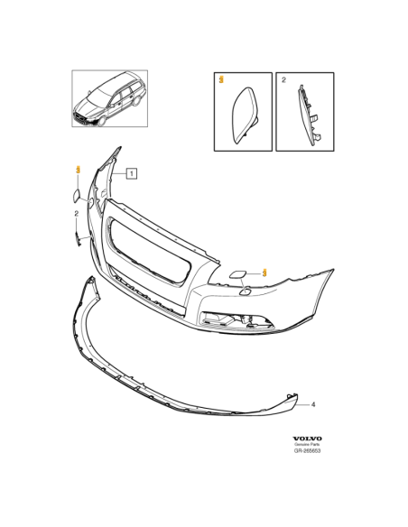 Volvo V70 08- luktura mazgātāja vāciņš L 39883045