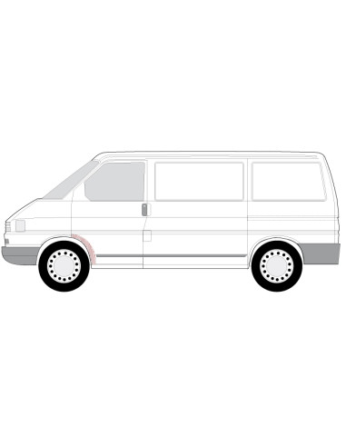 VW Transporter 90-03 arka priekšas iekšas L