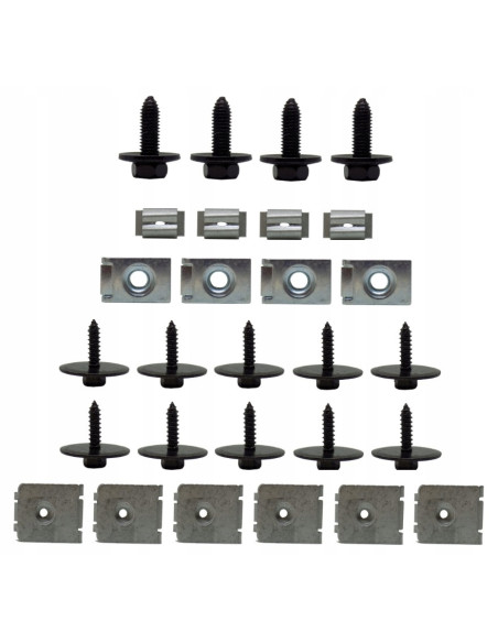 Mercedes W203, W204, W211  motora aizsegs stiprinājumu komplekts