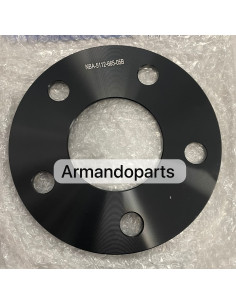 Flancis Audi VW 5mm 5x112 66.6 mm Black