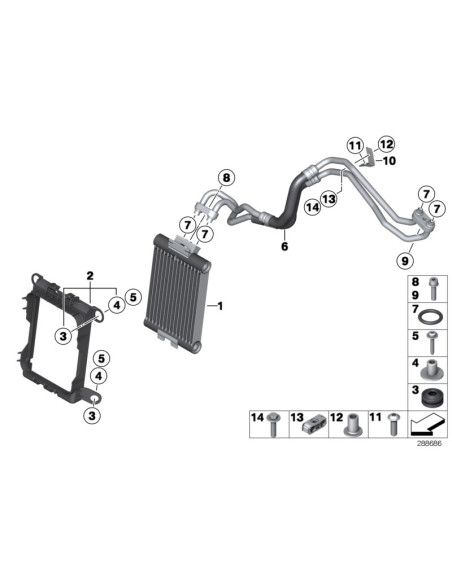 BMW E60 automātiskās karbas Blīvgredzens  17222245358