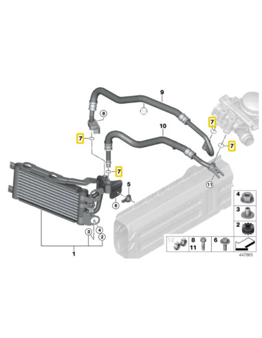 BMW E60 automātiskās karbas Blīvgredzens...