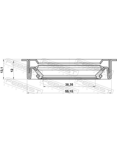 Blīvslēgs FEBEST 95LDS-40551213C 40X55X12X13