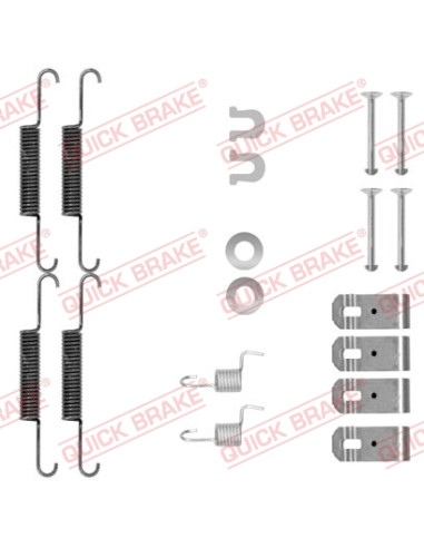 Stāvbremzes loku rem. K-ts QUICK BRAKE Q895 43053S9AE51, 43053S9AE52, SFK426