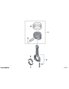 BMW  F46 F33 G12 klaņa skrūve 11248657724 2