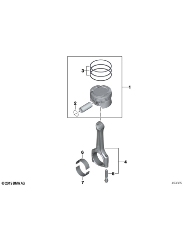 BMW  F46 F33 G12 klaņa skrūve 11248657724