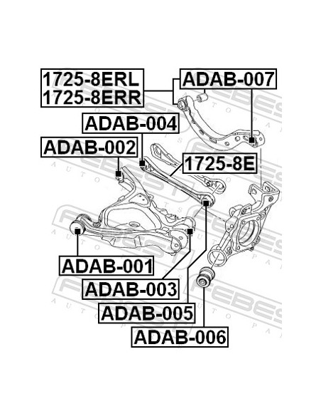 Sviras bukse FEBEST ADAB-002, 4F0505312M, 4F0505312D