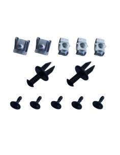 Audi A4 08-11 motora aizsegs stiprinājumu komplekts 12gab