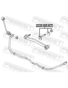 Audi A4 B5 savērsuma regulācijas skruve FEBEST 8A0501387D 2