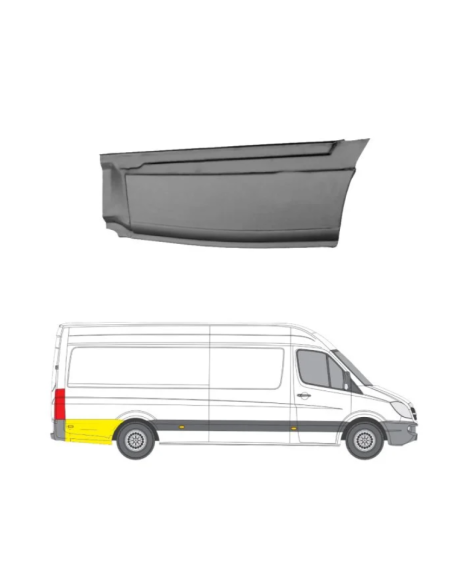 Mercedes Sprinter 06-13 remontdaļa sānam R apakšas daļa aiz riteņa bāze 4300 1010mm