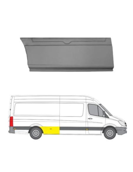 Mercedes Sprinter 06-13 remontdaļa sānam R apakšas daļa pirms riteņa 4300, 4700