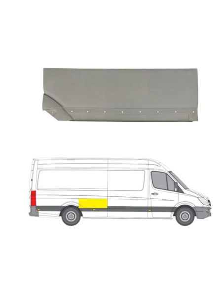 Mercedes Sprinter 06-13 remontdaļa sānam R augšas daļa pirms riteņa baze 4300/4700
