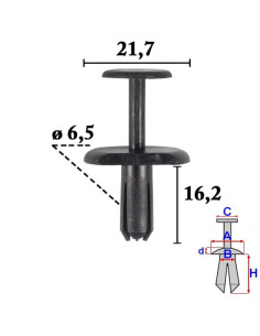 Volvo Tapsējuma podziņa 8662958 2