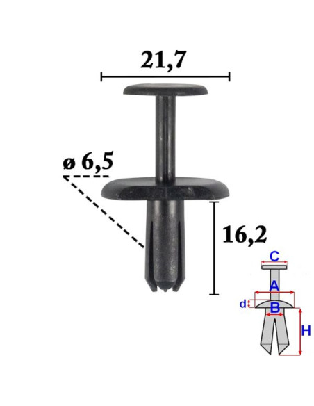 Volvo Tapsējuma podziņa 8662958