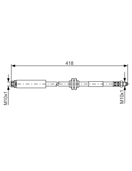 Bremžu šļūtene Delphi LH6464,  1 987 481 058, 30683332, 19035093, 19035108