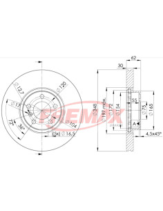 BMW E70 priekšējie Bremžu diski FREMAX BD-1986, 491-3448,...