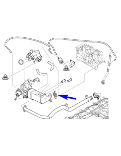 EGR paplāksne ar blīvi for BMW N47 N47S N57 N57S Diesel... 2