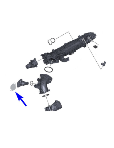 EGR paplāksne ar blīvi BMW MINI N47N N47S1 N57N...