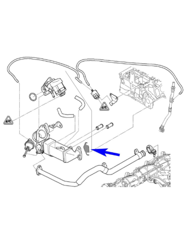 EGR paplāksne BMW with N47 N47S N57 N57S Diesel...