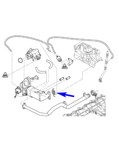 EGR paplāksne BMW with N47 N47S N57 N57S Diesel engines