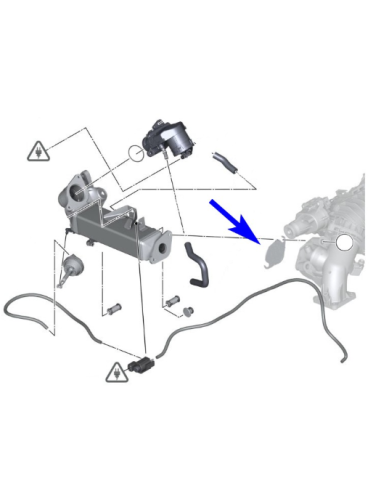 EGR paplāksne BMW with N47 N47S N57 N57S Diesel...