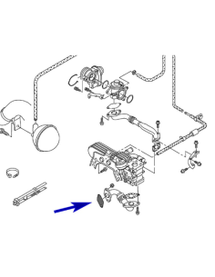 EGR paplāksne 3 mm VW Audi Seat Skoda with 1.9 2.0 TDI...