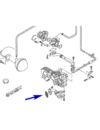 EGR paplāksne 3 mm VW Audi Seat Skoda with 1.9...