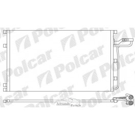 Volvo S40/V50 03-07 kondicioniera radiators 1,6 2,4 2,5 620x380x16, 30647931