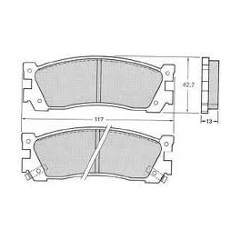 Bremžu kluči MAZDA 929, H266-26-48Z, FDB903