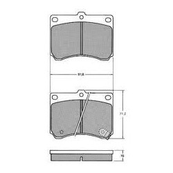 Bremžu kluči MAZDA 323 90, FDB715