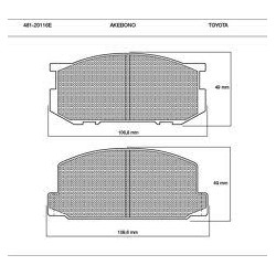 Bremžu kluči TOYOTA CARINA 82, FDB226