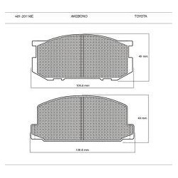 Bremžu kluči TOYOTA CARINA 82, FDB226 