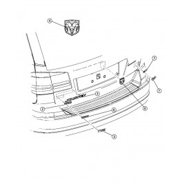 Caliber aizm.  emblēma 05155674AA