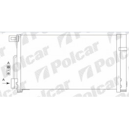 Citroen Nemo 07- kondicioniera radiators 1,4 , 590x335x16, 13310103