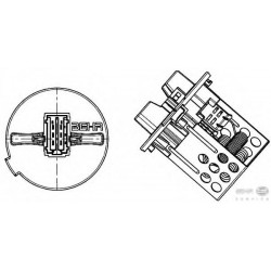 Vadības bloks, Apsilde/Ventilācija 6445XE, 9017095,... 2