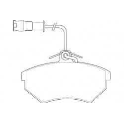 Bremžu uzlikas WAGNER WBP20669A  Priekšējais tilts