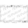 Toyota Avensis 00-03 radiators, 2,0 , 698x375x25, 164000G010
