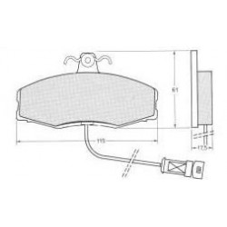 Bremžu kluči FSL289, 89BX2K021AA
