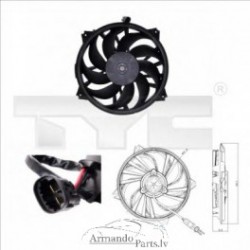 Radiatora ventilators, 500W, 385mm, 2pin., 2.0 HDi, 2.2...