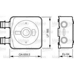 Eļļas radiators, 95x95x40, 2.0HDi, 227554
