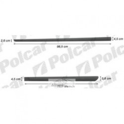 Toyota Corolla 07- sānu moldingi L, 98,5/75,2cm